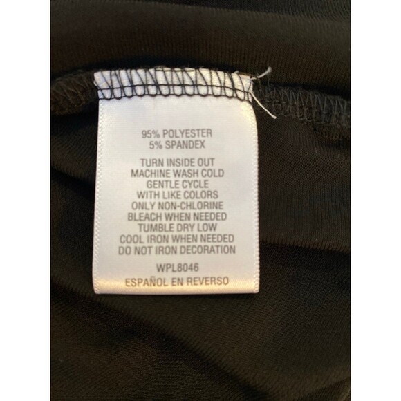 JM Collection Black Blouse Plus Size XXL Top  + Stretch Gold Zipper Pullover - Picture 8 of 11